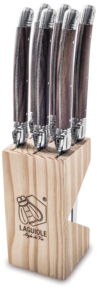 Laguiole Style de Vie Steakmessen Steakmessen Dark Wood 'Premium Line' 8718719303863 1.8PremDarkWood afbeelding